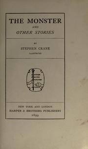 The monster and other stories by Stephen Crane