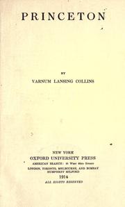 Cover of: Princeton.
