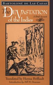 Cover of: The devastation of the Indies: a brief account