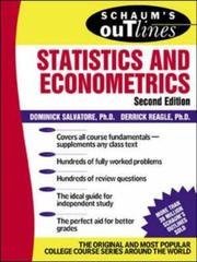 Schaum's outline of theory and problems of statistics and econometrics