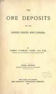 Cover of: The ore deposits of the United States and Canada. by Kemp, James Furman