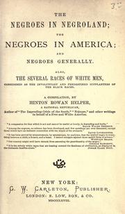 Cover of: The negroes in negroland