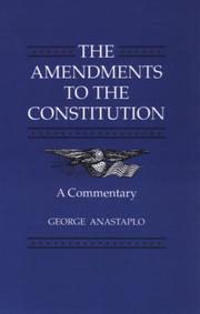 Cover of: The amendments to the Constitution: a commentary