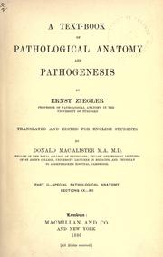 Cover of: A text-book of pathological anatomy and pathogenesis