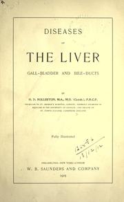 Cover of: Diseases of the liver, gall-bladder and bile-ducts.