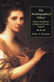 The autobiographical subject : gender and ideology in eighteenth-century England