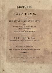 Cover of: Lectures on painting by Opie, John
