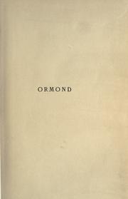 Cover of: Ormond, a tale.: Illustrated by Carl Schloesser, with an introd. by Amme Thackeray Ritchie.