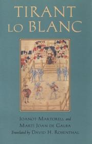 Cover of: Tirant lo Blanch