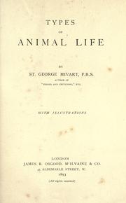 Cover of: Types of animal life
