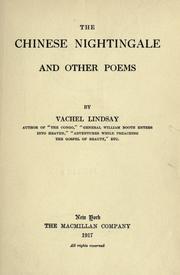 Cover of: Chinese nightingale, and other poems.