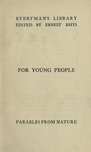 Cover of: Parables from nature