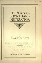 Cover of: Pitmanic shorthand instructor