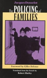 Cover of: The policing of families by Jacques Donzelot