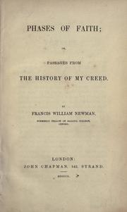 Phases of faith by Francis William Newman
