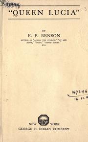 Cover of: Queen Lucia. by E. F. Benson