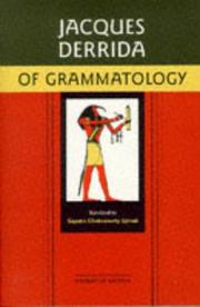 Cover of: Of grammatology by Jacques Derrida