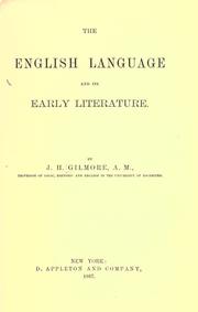 Cover of: The English language and its early literature.