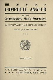 Cover of: The complete angler by Izaak Walton