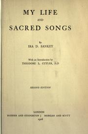 Cover of: My life and sacred songs