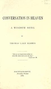 Cover of: Conversation in Heaven: a wisdom song