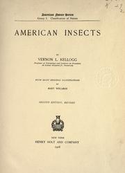 Cover of: American insects by Vernon L. Kellogg