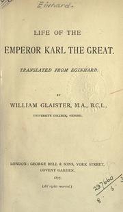 Cover of: Life of the Emperor Karl the Great