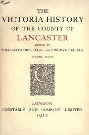 Cover of: The Victoria history of the county of Lancaster. by 