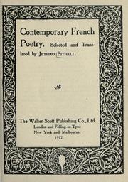 Cover of: Contemporary French poetry
