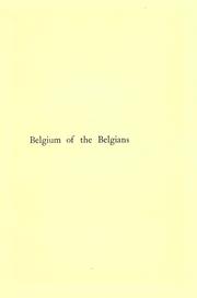 Cover of: Belgium of the Belgians