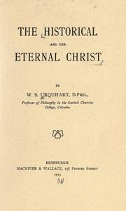 Cover of: The historical and the eternal Christ