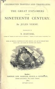 Cover of: The great explorers of the nineteenth century.
