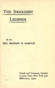 Cover of: The Ingoldsby legends