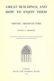 Cover of: Gothic architecture by Edith A. Browne