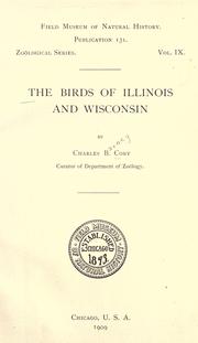 Cover of: The birds of Illinois and Wisconsin. by Charles B. Cory