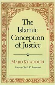 Cover of: The Islamic Conception of Justice