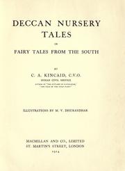 Cover of: Deccan nursery tales: or, Fairy tales from the south.