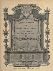 Cover of: A bibliography of Sheffield and vicinity