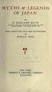 Cover of: Myths & legends of Japan by F. Hadland Davis