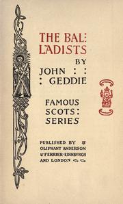 Cover of: The balladists. by John Geddie