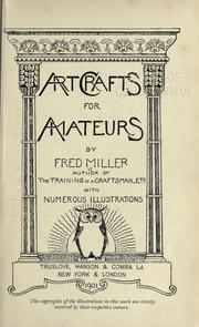 Cover of: Art crafts for amateurs