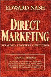 Cover of: Direct marketing: strategy, planning, execution