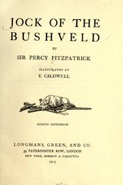 Cover of: Jock of the bushveld by Fitzpatrick, Percy Sir