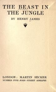 Cover of: The beast in the jungle by Henry James
