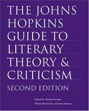 The Johns Hopkins guide to literary theory & criticism by Michael Groden, Martin Kreiswirth, Imre Szeman