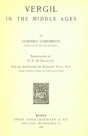 Cover of: Vergil in the Middle Ages by Domenico Comparetti