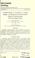 Cover of: A redescription of Amphiprion nigripes Regan