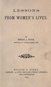 Cover of: Lessons from women's lives
