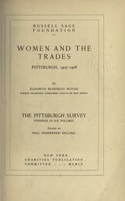 Cover of: The Pittsburgh survey: findings in six volumes.