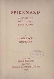 Cover of: Spikenard: a book of devotional love-poems